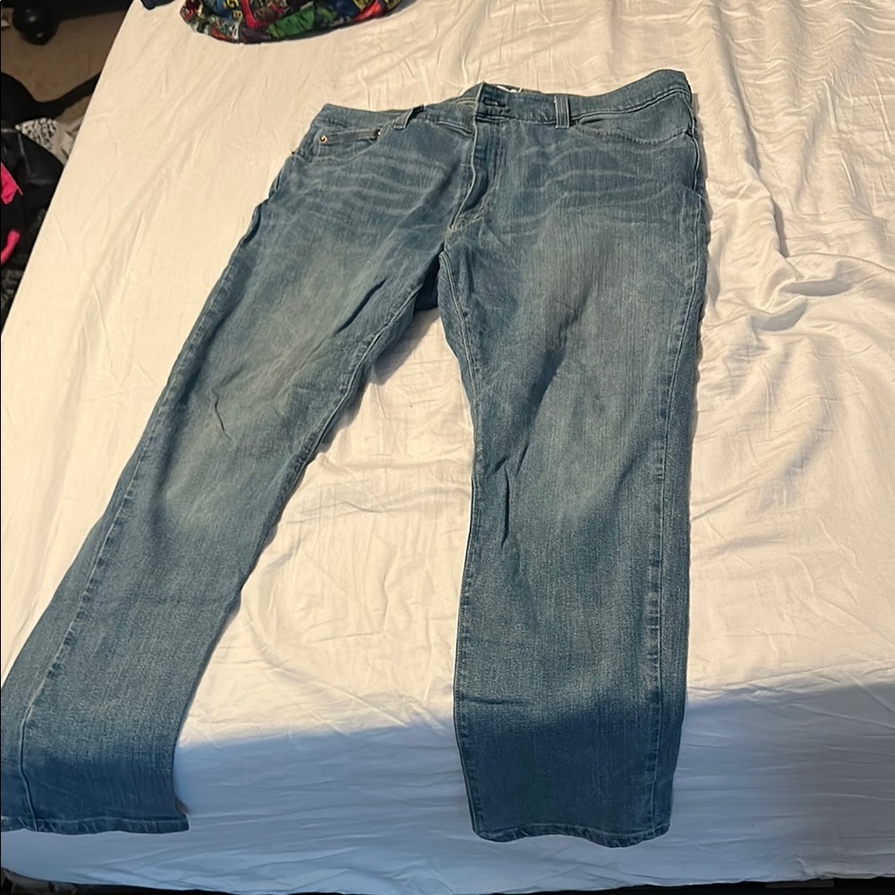 True Craft Blue Relaxed Jeans with Classic Denim Texture